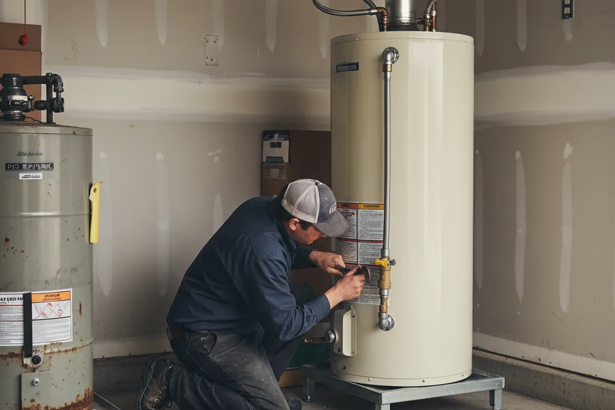 Water heater and shutoff valve replacement in Brush Creek